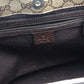GUCCI Tote Bag GG Crystal Brown Logo PVC Leather Beige