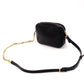 BURBERRY TB Black Chain Shoulder Bag Black Leather