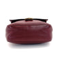 FENDI Cam Shoulder Bag Burgundy Leather FF Logo Gold Hardware