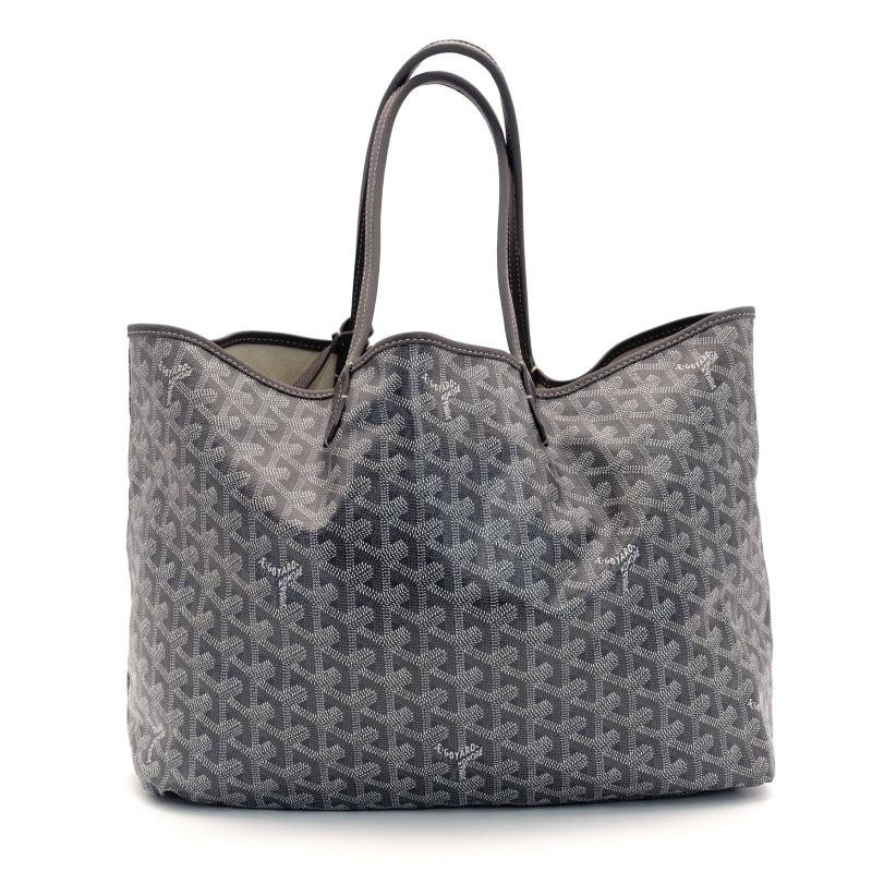 GOYARD Saint-Louis PM Tote Bag Gray PVC Leather
