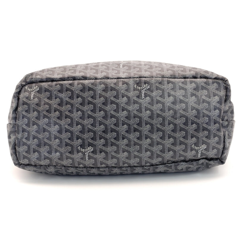 GOYARD Saint-Louis PM Tote Bag Gray PVC Leather