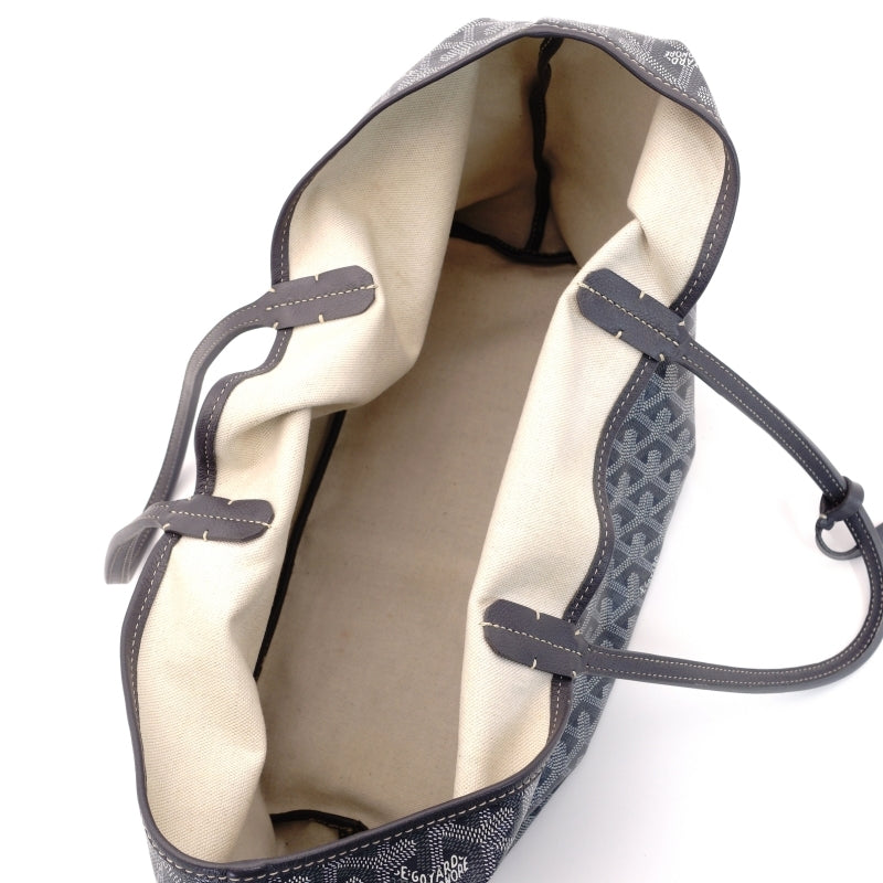 GOYARD Saint-Louis PM Tote Bag Gray PVC Leather