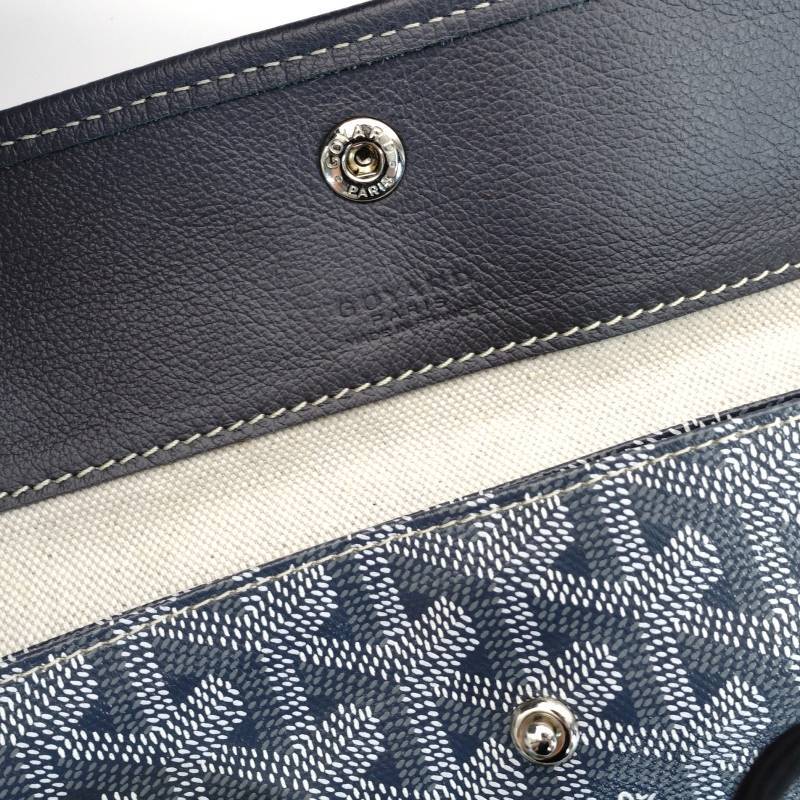 GOYARD Saint-Louis PM Tote Bag Gray PVC Leather