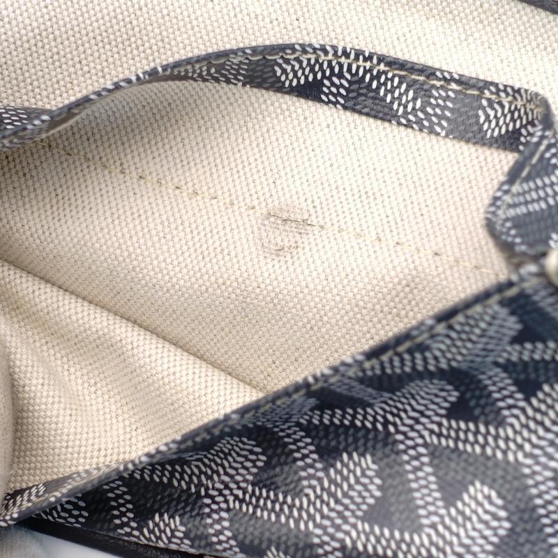 GOYARD Saint-Louis PM Tote Bag Gray PVC Leather
