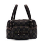 LOEWE Anagram Handbag Brown Logo Leather PVC