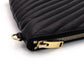 YVES SAINT LAURENT Clutch Bag Logo Black Gold Hardware