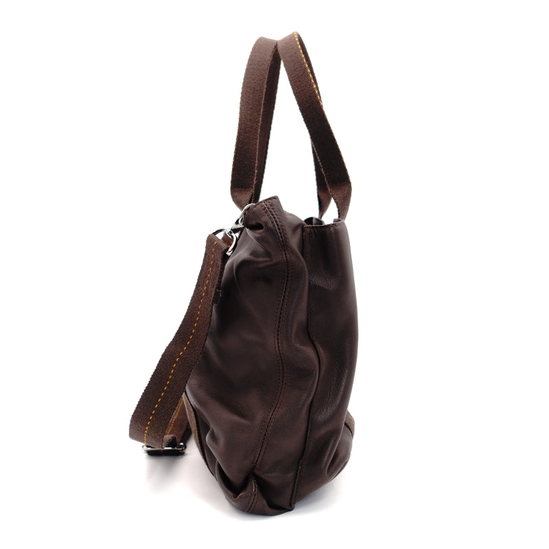 HERMES CARABAN HORISONTAL MM LEATHER 2-Way Bag Brown