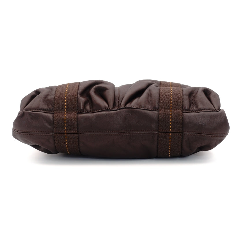 HERMES CARABAN HORISONTAL MM LEATHER 2-Way Bag Brown
