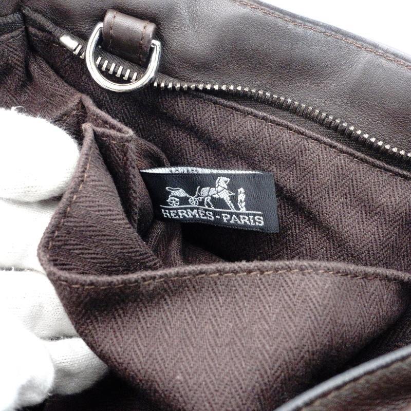 HERMES CARABAN HORISONTAL MM LEATHER 2-Way Bag Brown