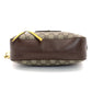 GUCCI GG Supreme Shoulder Bag Beige Logo PVC Leather Brown