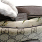GUCCI GG Supreme Shoulder Bag Beige Logo PVC Leather Brown