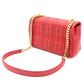 BURBERRY Lola Chain Shoulder Bag Red Leather TB Logo