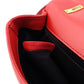 BURBERRY Lola Chain Shoulder Bag Red Leather TB Logo