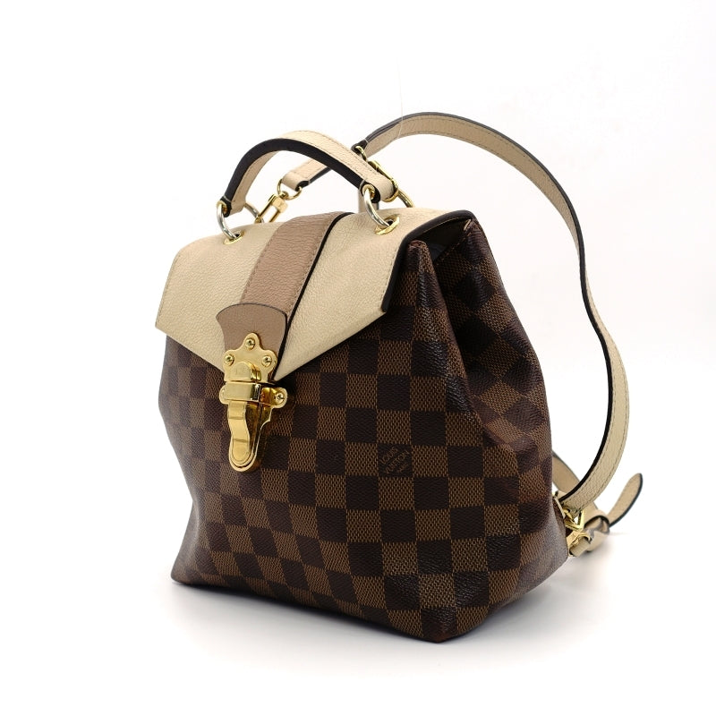 LOUIS VUITTON Damier Clapton Backpack Leather Brown×Beige