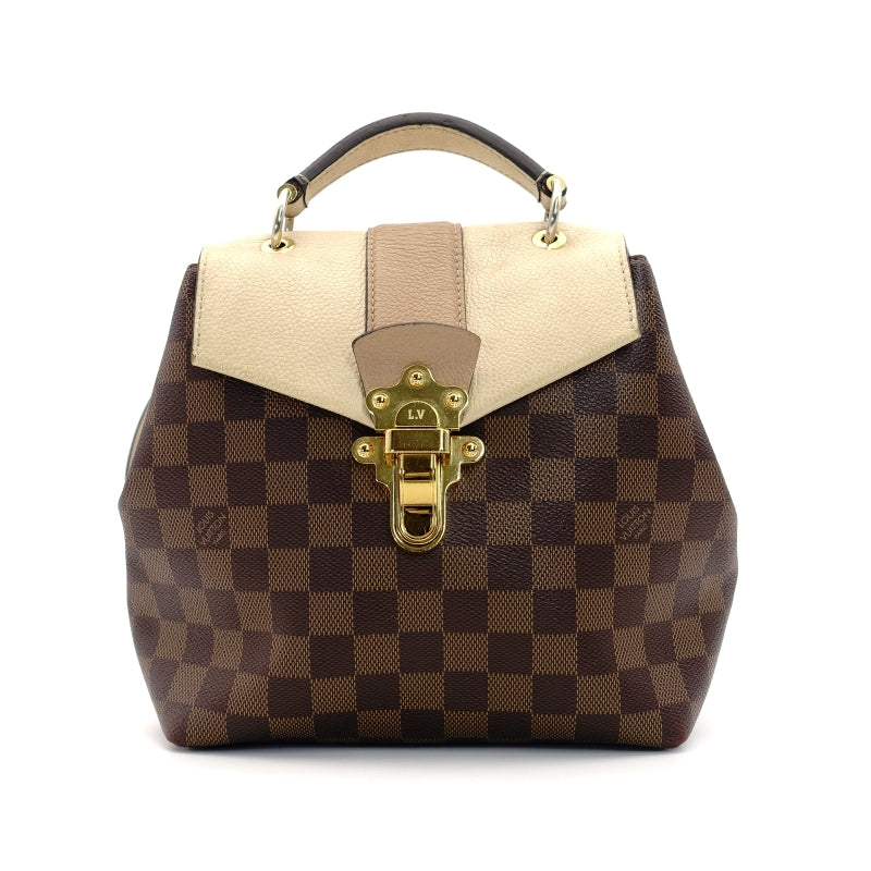 LOUIS VUITTON Damier Clapton Backpack Leather Brown×Beige