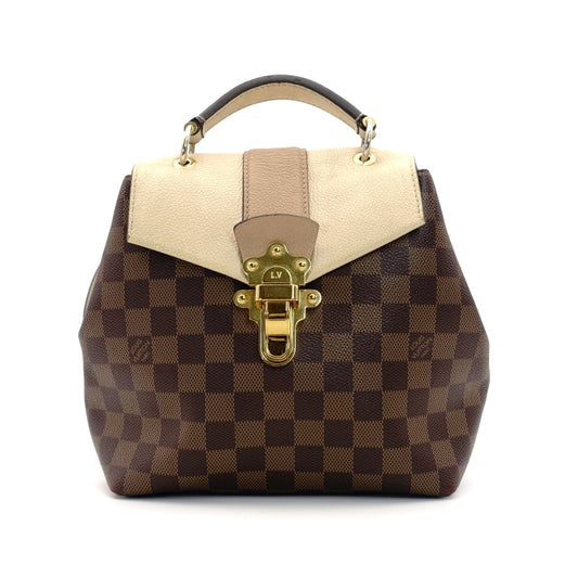 LOUIS VUITTON Damier Clapton Backpack Leather Brown×Beige