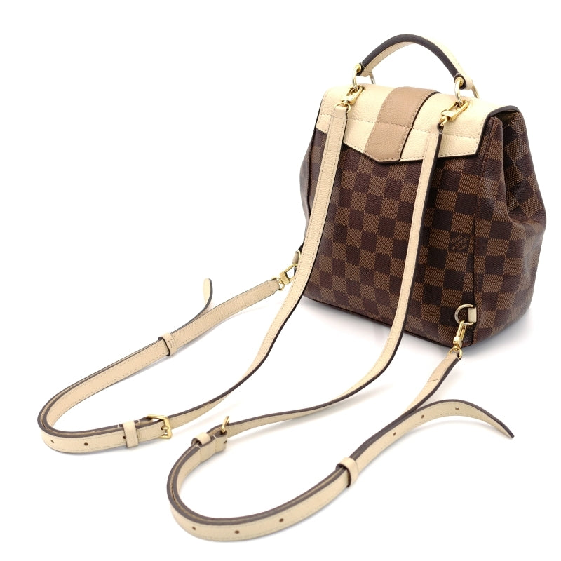 LOUIS VUITTON Damier Clapton Backpack Leather Brown×Beige