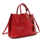 PRADA Handbag 2way Red Saffiano Leather Red Gold Hardware