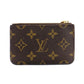LOUIS VUITTON Monogram Porte Caltromy Card Case PVC Leather
