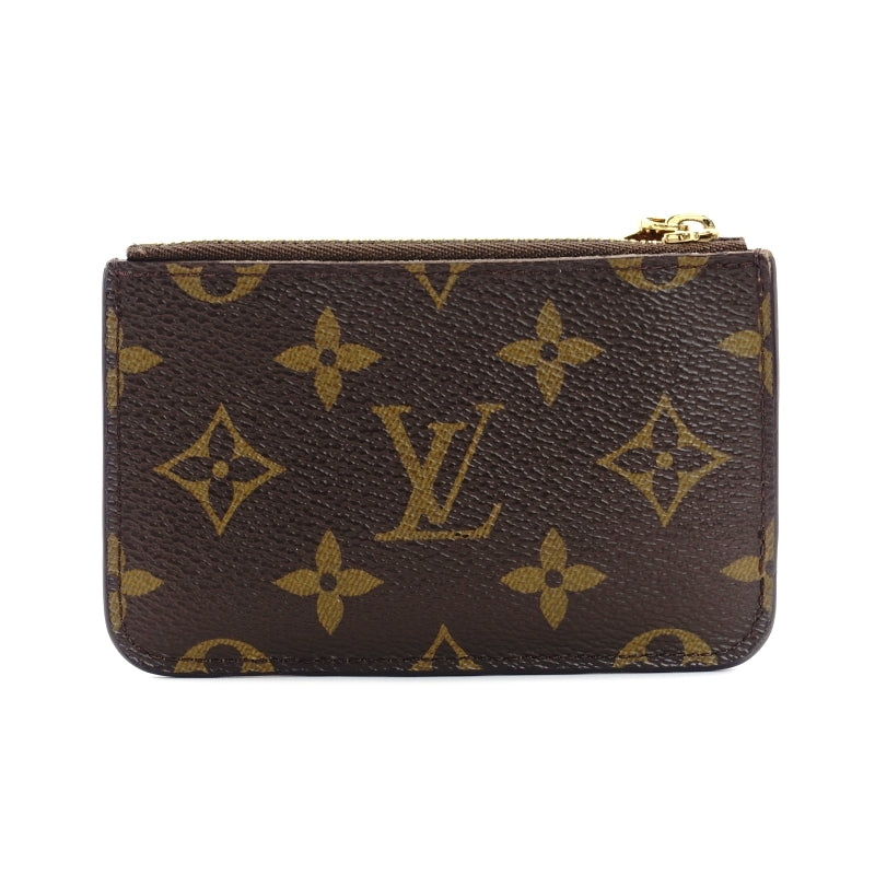 LOUIS VUITTON Monogram Porte Caltromy Card Case PVC Leather
