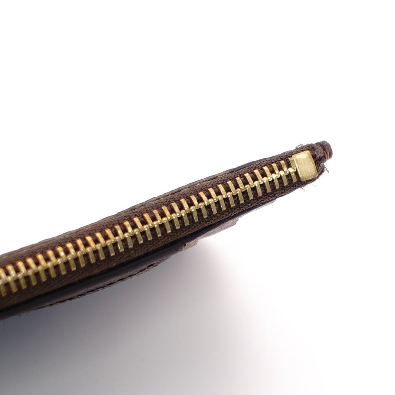 LOUIS VUITTON Monogram Porte Caltromy Card Case PVC Leather