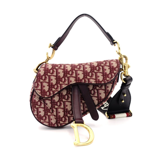 DIOR Saddle Canvas Shoulder Bag  Oblique Trotter