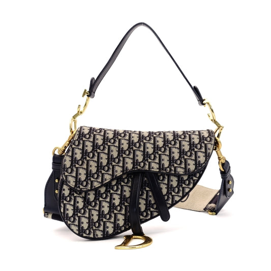 DIOR Saddle Canvas Shoulder Bag TROTTER