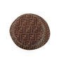 FENDI Zucca Bucket Hat 58cm FF Logo Brown PVC