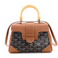 GOYARD Saigon Handbag Leather PVC 2-Way Brown