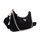 PRADA Shoulder Bag 2-Way Re-Edition Black Re-Edition Black Nylon Shoulder Bag Silver Hardware 7-6-929
