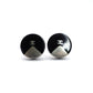 CHANEL Piercing Black Silver CC Mark 00A