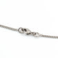CHANEL Coco Mark Necklace CC Rhinestone Silver 7-5-079