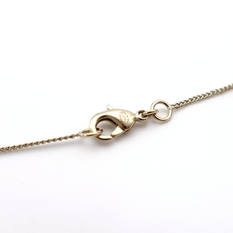 CHANEL Coco Mark Necklace CC Rhinestone 09A 7-4-622