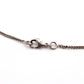 CHANEL Coco Mark Necklace CC Rhinestone Silver 7-4-690