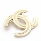 CHANEL Coco Mark Broach Gold Logo Feather 08A