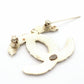 CHANEL Coco Mark Broach Gold Logo Feather 08A