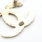 CHANEL Coco Mark Broach Gold Logo Feather 08A