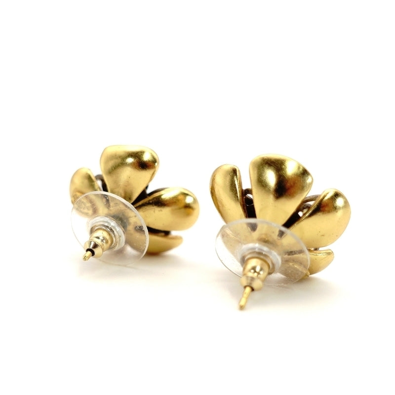 CHANEL Piercing Flower Silver Gold 03P