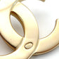 CHANEL Coco Mark Broach Gold Rhine stone Logo