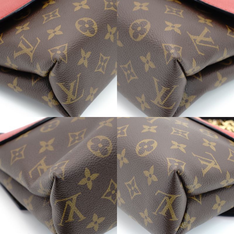 LOUIS VUITTON Monogram Samplisse Sly M43713 PVC Leather Red 7-3-608
