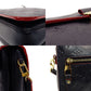 LOUIS VUITTON Anplant Pochette Métis MM Handbag 2-Way Navy Leather 7-5-008