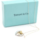 Tiffany & Co. Necklace Heart Ribbon Silver 925 K18 Approx. 9g