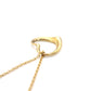Tiffany & Co. Necklace Open Heart K18 2.9g Gold