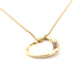 Tiffany & Co. Necklace Open Heart K18 Diamond 750 2.7g