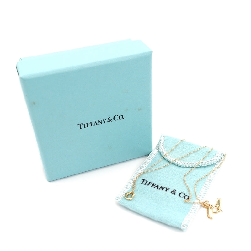 Tiffany & Co. Necklace Mini Open Heart K18 750 Approx. 1.6g Gold