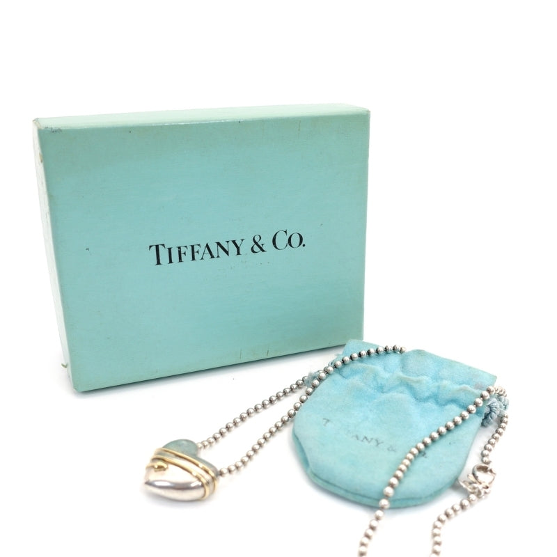Tiffany & Co. Heart Arrow Necklace Silver 925 K18 Approximately 22.7g