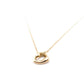 Tiffany & Co. Necklace Mini Open Heart K18 Au750 Approx. 1.6g Gold