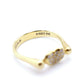 Tiffany & Co. Ring Beans Elsa Peretti K18 Yellow Gold Diamond About 4g No.52 12