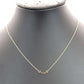 Tiffany & Co. T Smile Mini Necklace Pink Gold K18 Approximately 2.2g