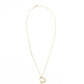 Tiffany & Co. Necklace Open Heart K18 Approx. 3 g Gold